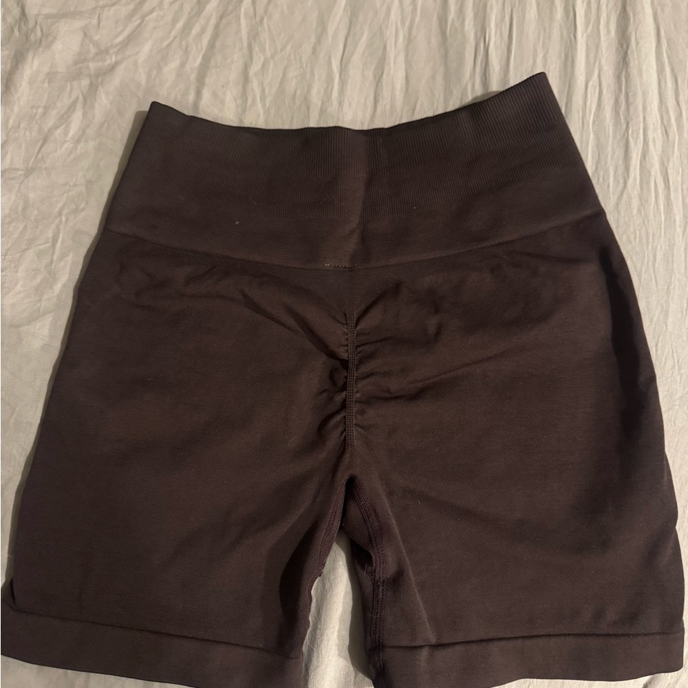 Women's Brown High-Waisted Shorts